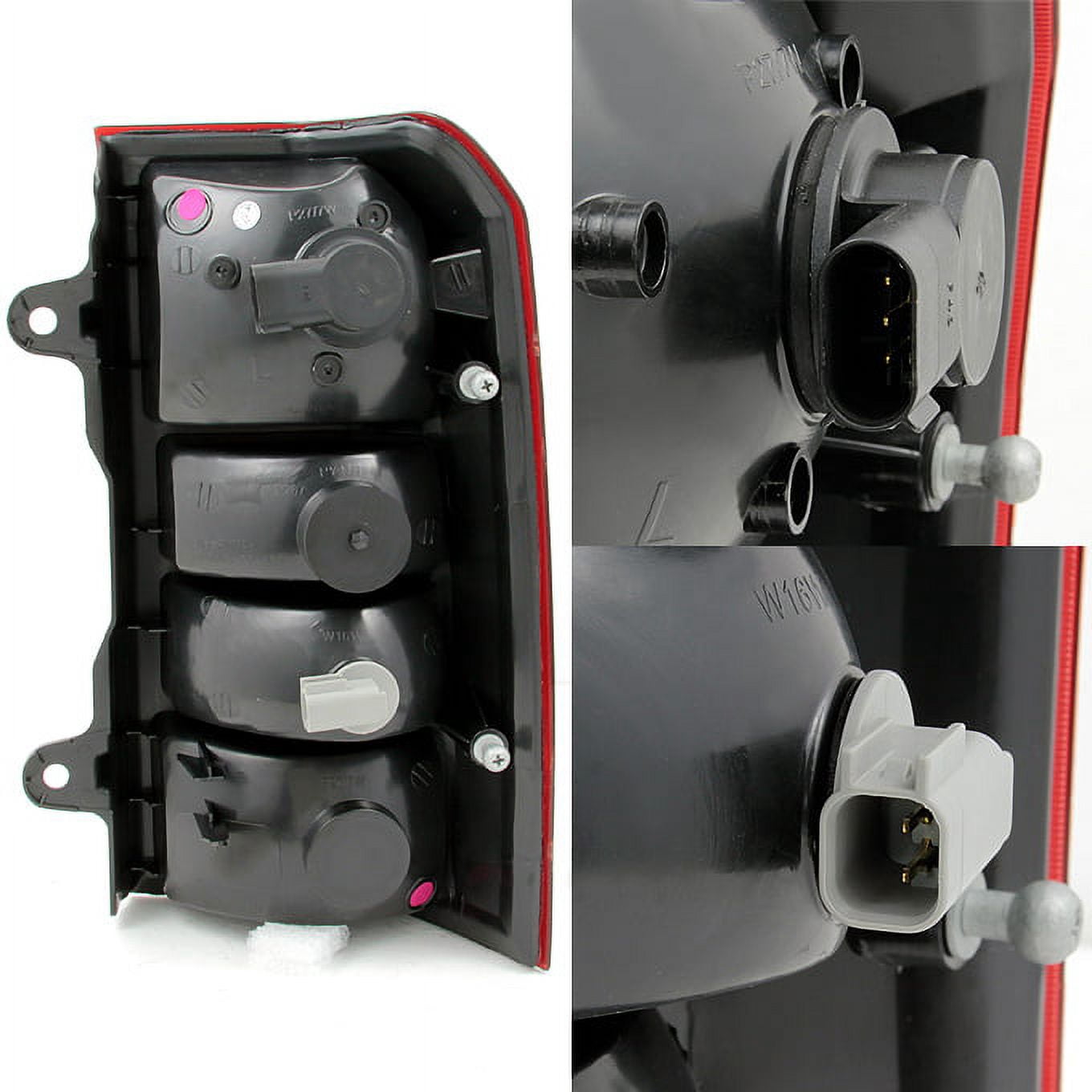 AKKON - Fits 08-17 Jeep Patriot Red Rear Tail Light Tail Lamp Brake Lamp Pair Housing Replacement