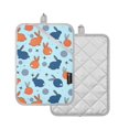 thumbnail image 3 of Rabbit Wave Point Pot Holder Set 2 Piece Non-Slip Oven Hot Pads Heat Resistant Durable 7x9.8in, 3 of 7