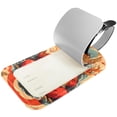thumbnail image 2 of Square 2Pack PU Leather Chinese God of Wealth Cruise Luggage Tag with Privacy Cover and Name ID Tag for Travel Handbags Backpacks Luggage Tags, 2 of 6