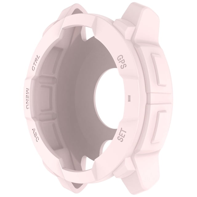 Silicone Half-Wrap Case for Smartwatch, Flexible Open-Back Design, Lightweight, Scratch-Resistant, Clear Finish, Maintains Full Functionality