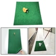 thumbnail image 1 of Golf Mat Professional Hitting Putting Chipping Artificial Turf with Rubber Tee Holder - Green, 30x30cm, 1 of 10