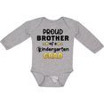 thumbnail image 3 of Inktastic Proud Brother of a Kindergarten Grad Boys Long Sleeve Baby Bodysuit, 3 of 5