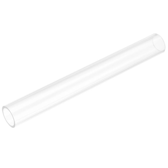 Uxcell Rigid Round Clear Tubing 28mm(1 1/8") ID x 30mm(1 3/16") OD x 0.8Ft(250mm) Length Plastic Tube