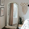 thumbnail image 5 of Arch Mirror Full-Length Mirror Vintage Decorative Mirror,64"*22",Weathered White, 5 of 6