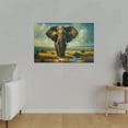 thumbnail image 3 of Bull Elephant Matte Canvas Wall Decor Wall Art Home Decor Majestic Elephant, 3 of 4