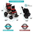 Majestic Buvan Electric Wheelchair, Folding Lightweight Wheelchairs