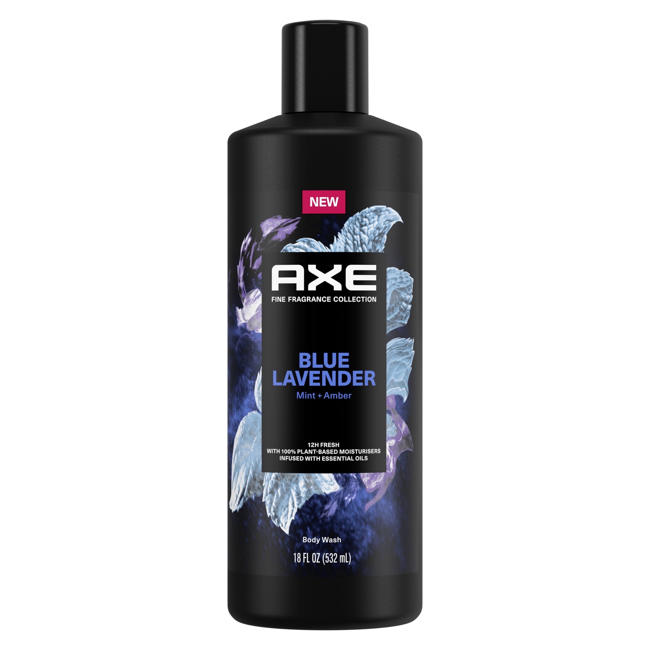 Axe Fine Fragrance Collection Men's Liquid Body Wash Blue Lavender, 18 oz