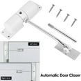thumbnail image 1 of Automatic Door Closer Metal Safety Spring Door Closer Spring Adjustable 30kg Door Closer Convert Hinged Door to Self-Closing Door for Left-Handed Right-Handed Doors, 1 of 8