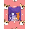 thumbnail image 3 of This Girl Loves Her Welsh Corgi. Sweatshirt Women -Image by Shutterstock, Female 4X-Large, 3 of 4