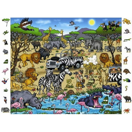 safari 84 pc look and find puzzles walmart com