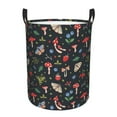thumbnail image 1 of Balery Forest Flora and Insects Cesta de ropa redonda con asas, impermeable, independiente, para ropa, juguetes, dormitorio y familia-Small, 1 of 6