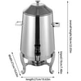 thumbnail image 3 of YIYIBYUS 3.5 Gallon Hot Beverage Dispenser, Stainless Steel Coffee Urn Chafer w/Two Heating Methods, Hot Drinks Dispenser for Milk Coffee Tea Water Juice - Parties Event Buffet Catering, Silver, 3 of 14