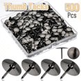 thumbnail image 2 of Mr. Pen- Thumb Tacks, 500 Pack, Black, Flat Push Pins, Thumbtack, Flat Thumb Tacks, Metal Push Pins, Thumbtacks, Push Pin, Thumb Tack, Thumbtacks Flat, Flat Push Pins for Bulletin Board, 2 of 9