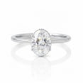 thumbnail image 4 of Jewelerix Classic Engagement Ring 10K Yellow Gold Vermeil Oval Cut Ring Solitaire Moissanite Ring, Anniversary Gift for Women, 4 of 5