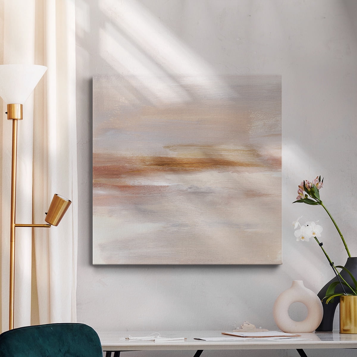 Wexford Home Golden Horizon II-Premium Gallery Wrapped Canvas, 40" x 40" - Ready to Hang