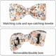 thumbnail image 4 of Dog Collar with Detachable Bow Tie, Trendy Pattern Dog Training Collar, Cotton Dog Adjustable Collar with Breathable Bow Tie Collar for Small Medium L, 4 of 5