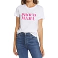thumbnail image 1 of 1901 Femmes Fier Maman Graphic Manches Courtes Tee Taille TG en Blanc, 1 of 1