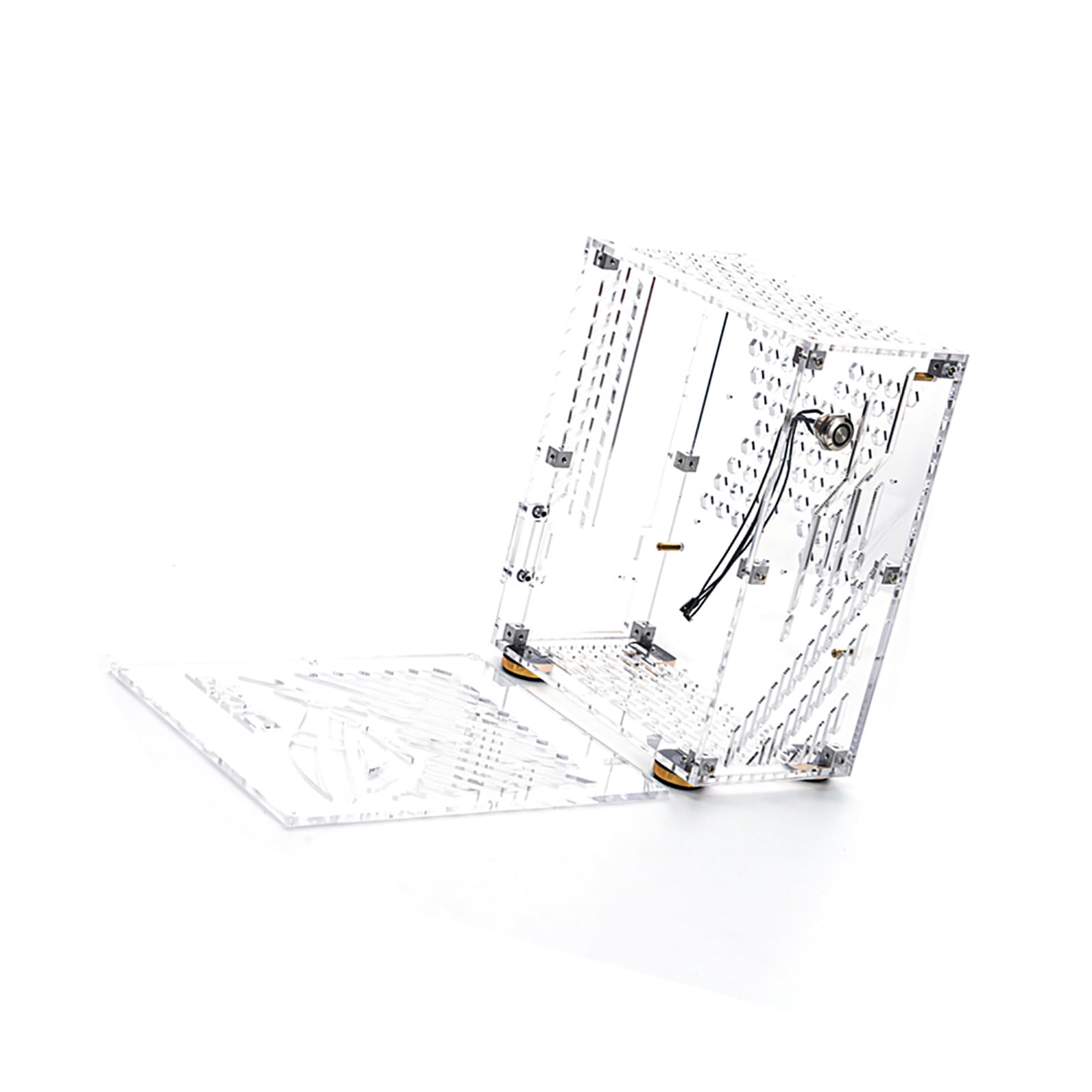 Pc Portable Small Computer Case Plexiglass Shell Compact PC Case Desktop PC Case Mini-ITX Motherboard  Power Supply