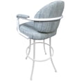 thumbnail image 2 of Swivel Extra Tall Metal Bar Stool 34" - M-70 - Watusi Aquatint - White, 2 of 2