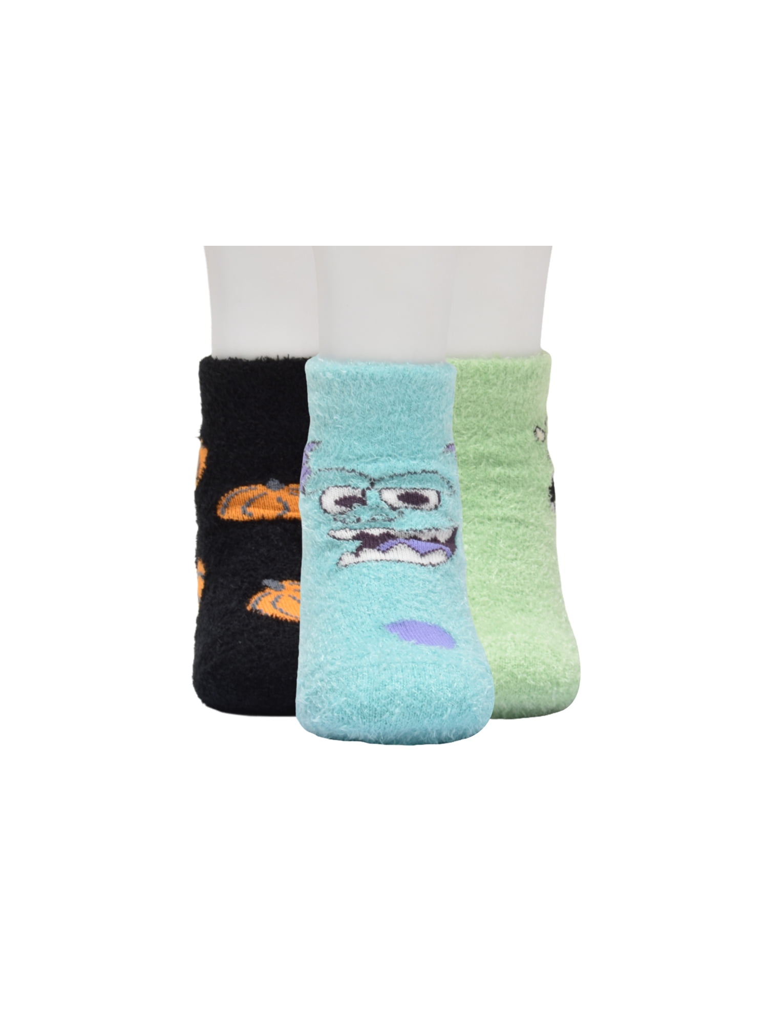 Character Halloween Cozy Quarter Socks, 3- Pack, Sizes 12M- 5T