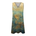 thumbnail image 5 of LOVZFMLL Robes Femmes Décontractées Imprimées Robe Débardeur Plage Col en V Poche Sans Manches Robes de Costume, 5 of 5