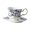 thumbnail image 2 of Juego de tazas y platillos de , taza de café de cerámica multiusos, portátil con asa antideslizante, tazas de té y platillos, regalo navideño, 2 of 9