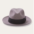 thumbnail image 2 of Stetson Men's Temple Wool Fedora Hat (Caribou, Small), 2 of 5