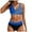 000-Blue, variant on Linfrsh High Waisted Bikini Sets for Women Sporty Two Piece Swimsuit Bikini Color Block Cheeky High Cut Bathing Suits Swimwear Green,XL