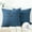 Dark Blue, variant on Single Button Series Farmhouse Square Decorative Polyester Throw Pillow Cusion for Couch, 18" x 18", Yellow, 2 Pack
