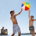 thumbnail image 1 of Pelota de playa inflable de colores para niños y adultos juguete Ehuebsd de PVC de 30cm ideal para fiestas y deportes acuáticos al aire libre, 1 of 9