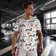 thumbnail image 3 of Wukai Halloween Dachshund Print Men's Short-Sleeved Mesh T-Shirt,Quick-Dry Short Sleeve Workout T-Shirt-5X-Large, 3 of 8