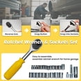 thumbnail image 5 of 168-Piece Tool Kit in Toolbox Storage Case, Multi-Purpose Automotive and Household Tool Set for Garage, Car, DIY Project, Housewarming Gift Yellow, 5 of 9