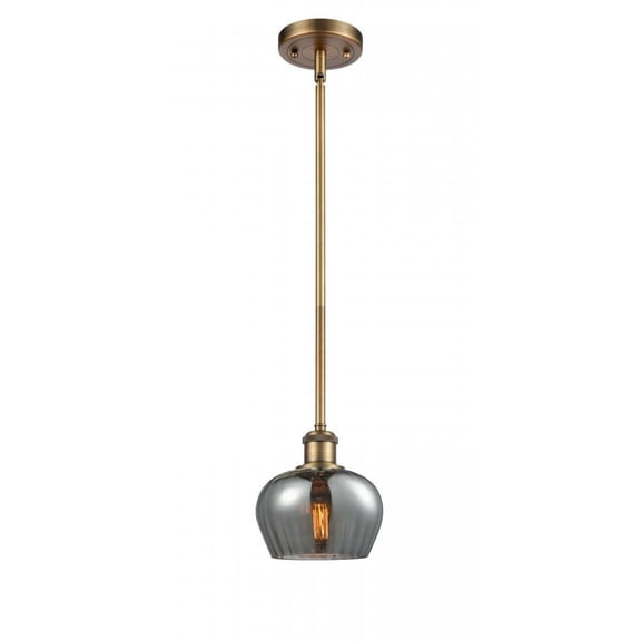 Innovations 516-1S-BB-G93-L-LED Large Fenton 1 Light Pendant part of the Ballston Collection, Brushed Brass