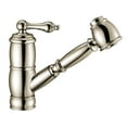 thumbnail image 2 of Whitehaus Collection WHKPSL3-2222-NT-PN Vintage Iii Plus Single Hole & Single Lever Faucet with a Pull-Out Spray Head - Polished Nickel, 2 of 2