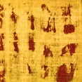 thumbnail image 1 of Ahgly Company Machine Washable Indoor Square Persian Yellow Bohemian Area Rugs, 8' Square, 1 of 4