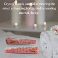 thumbnail image 4 of Strawberry Quartz Crystal Wand Massage Stick (Smooth), 4 of 5