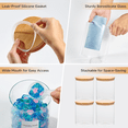 thumbnail image 5 of Laundry Pods Container with 1 Scoop & 12 Labels for Laundry Room Organization and Storage, 2 Pack 120OZ Glass Laundry Containers for Laundry Detergent Pods, Powder, Dryer balls, Scent Booster, 5 of 6