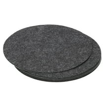 Uxcell 7.5 Inch Diameter Lamp Base Felt, 5Pack 2mm Thickness Adhesive Non-slip Anti-scratch Backed Felt, Dark Grey