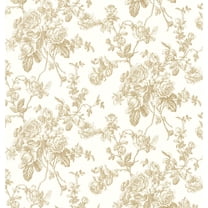 Beacon House Louisa Gold Rose Trail Wallpaper