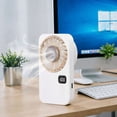 thumbnail image 4 of Zguuel Handheld Fan with Ice Plate, Semiconductor Cooling Fan with Digital Display & Speed Control, Rechargeable Personal Cooling Fan for Travel, Outdoor, Summer, 4 of 4