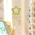 thumbnail image 4 of CSChome Sun Catcher Shiny Glitter Pendant with Good Refraction Effect Sparkling Light Wrapped Pentagram Faux Crystal Design Balcony Decoration, 4 of 7