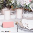 thumbnail image 5 of Uxcell Cartes de Nom de Table, Lot de 25 Cartes Décoratives Pliables Vierges, Rose, 5 of 5