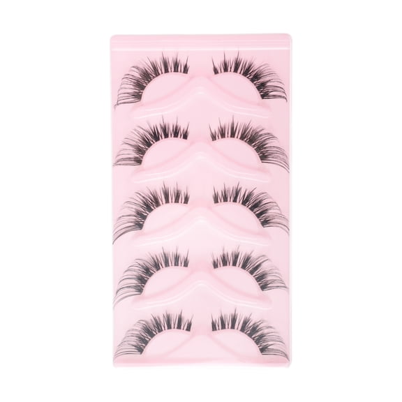 Unique Bargains 5 Pair Dense False Eyelashes for Makeup Black B77