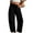 AA-Black, variant on Corduroy Work Pants for Women High Waisted Straight Leg Pull on Trousers Office Business Casual Outfits with Pockets, Orange, XL