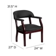 thumbnail image 4 of Scranton & Co Leather Conference Guest Chair in Black, 4 of 7