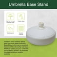 thumbnail image 2 of Good Ideas Support de Parasol Extérieur Base de Patio pour Poteaux de 1 et 1,5 Po, Blanc, 2 of 12