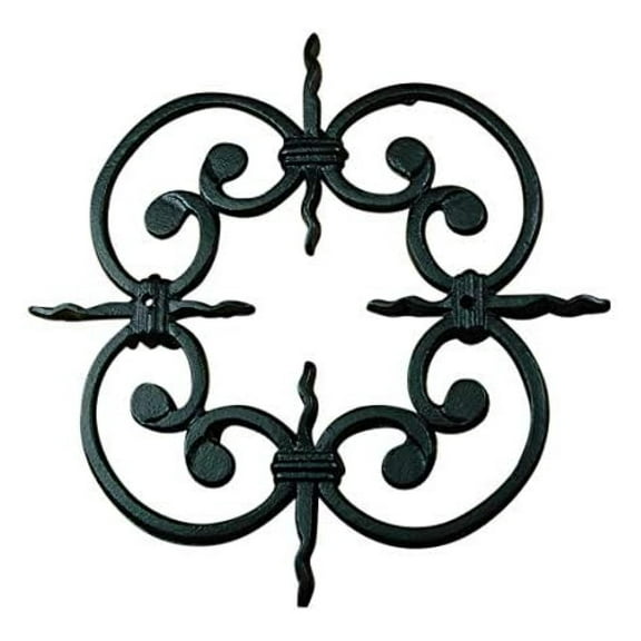 Speakeasy, Window or Gate Grille, Solid Iron, Black Finish Deco Grille #2