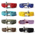thumbnail image 2 of Pulseras de cuerda de paracaídas de supervivencia con cuerda de escalada caliente para emergencias al aire libre, 3, 2 of 4
