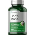 thumbnail image 1 of Suplemento de extracto de hongos Horbäach Lions Mane, 4200 mg, 120 cápsulas, 1 of 8