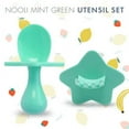thumbnail image 3 of Nooli Toddler Spoons and Forks Toddler Forks and Spoons Baby Utensils, BPA Phthalates-Free, Dishwasher and Sterilizer Safe, Mint, 3 of 7